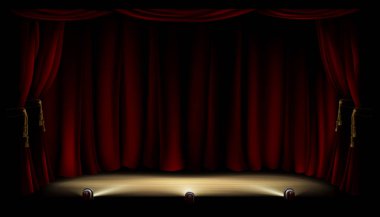 Theater Stage Background clipart