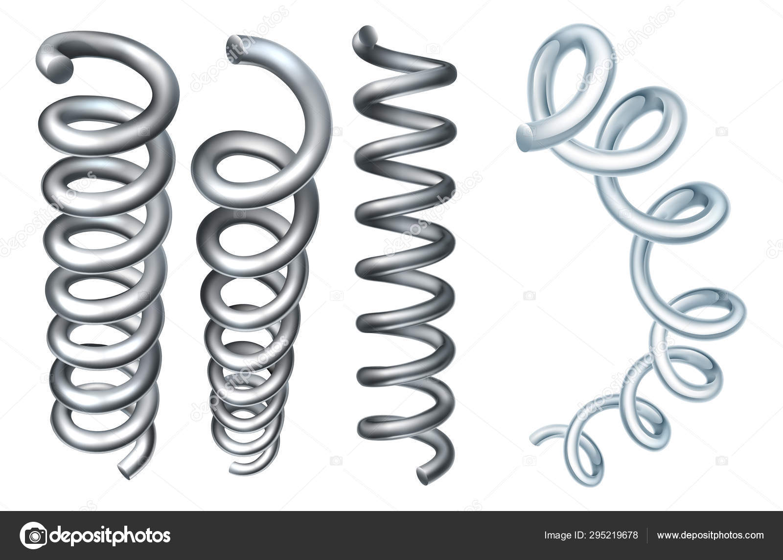 Steel Metal Spring Coil Design Elements Stock Vector by ©Krisdog 295219678