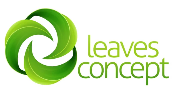 Leaves Circle Concept — Vector de stoc
