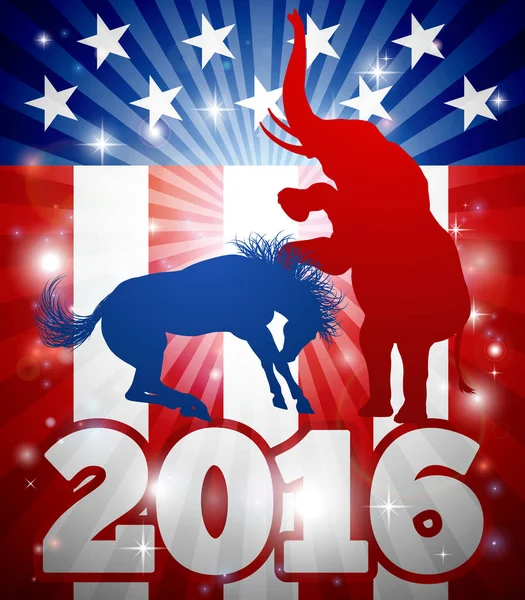 Republicanos vencendo eleição 2016 Conceito — Vetor de Stock