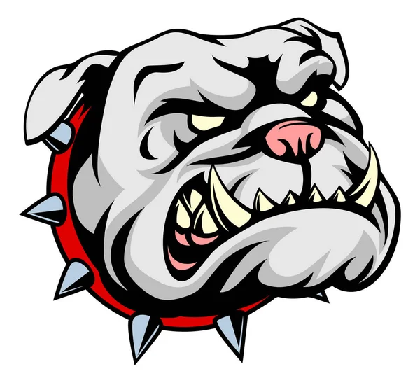 Mascota de dibujos animados Bulldog — Vector de stock