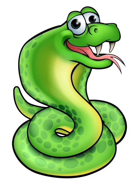 Zeichentrickschlangen-Kobra — Stockvektor