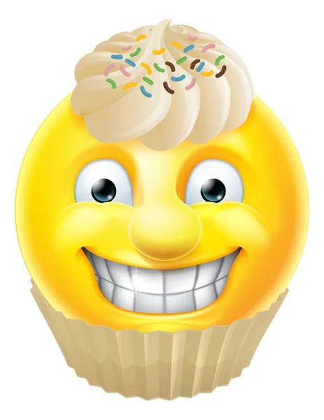 Torta Emoji Emoticon — Vettoriale Stock