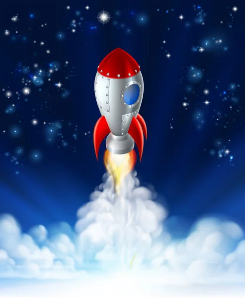 Rocket Lift Off — Stock Vector