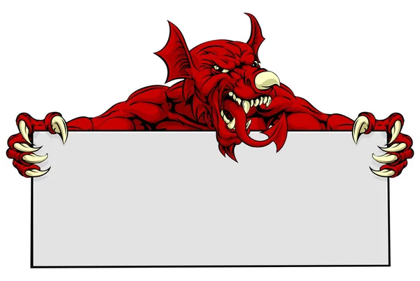 Вельський спортивний знак "Дракон" — стоковий вектор
