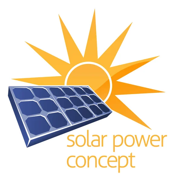 Concept d'énergie solaire — Image vectorielle