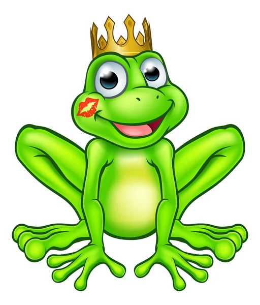 Мультфильм "Принц-лягушка" — стоковый вектор