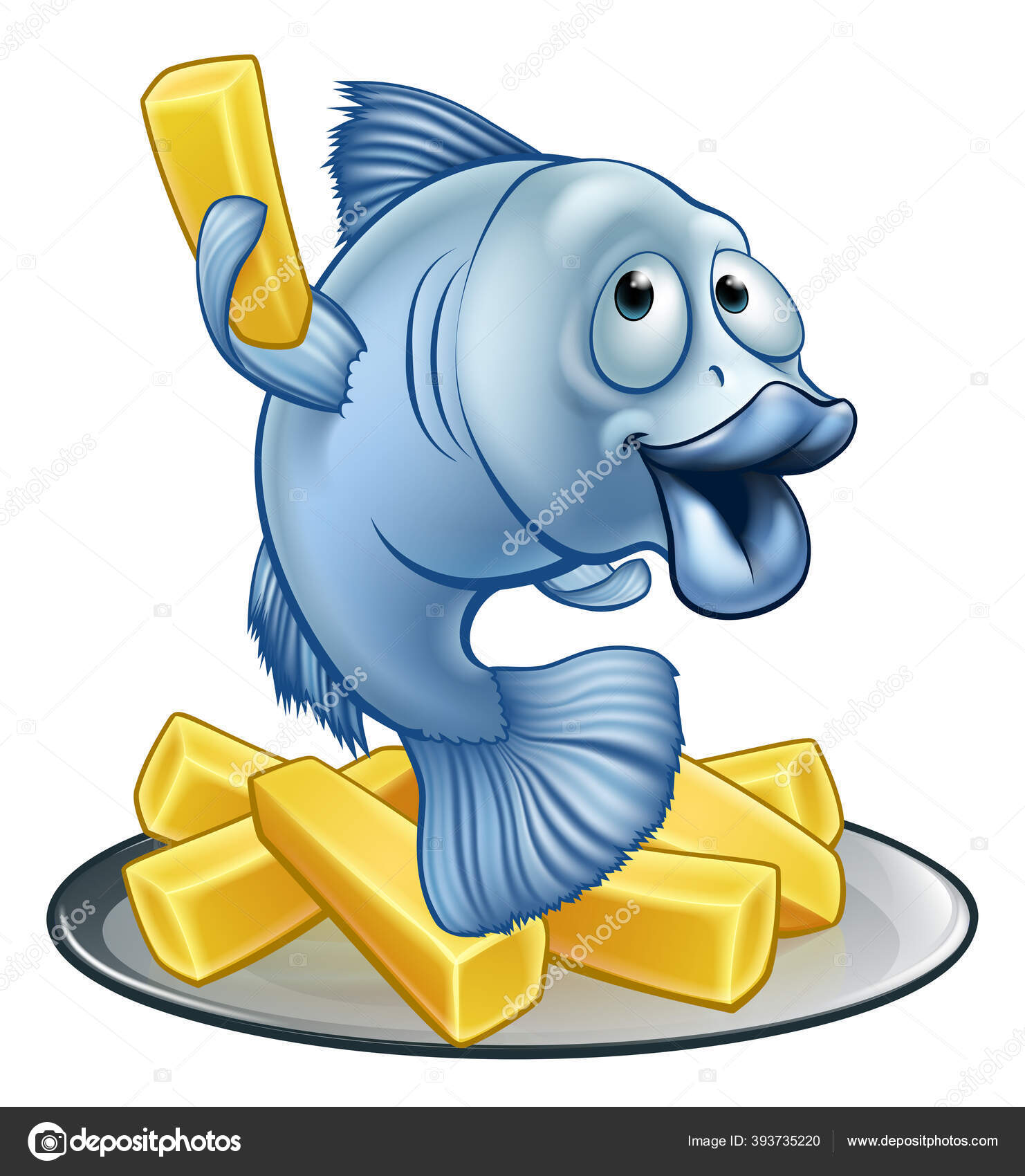 Fish and Chips Cartoon Stock Vector Image by ©Krisdog 393735220