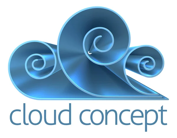 Cloud Concept Icon — Stock Vector