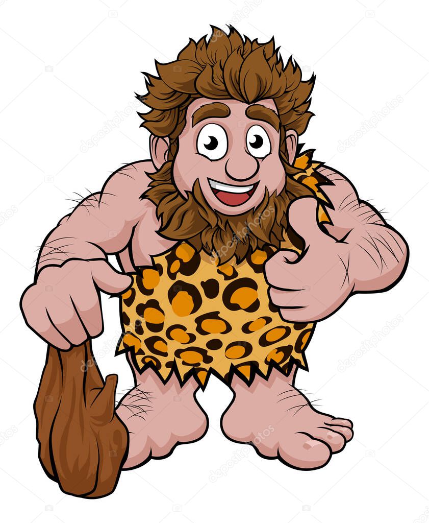 Caveman Cartoon Character