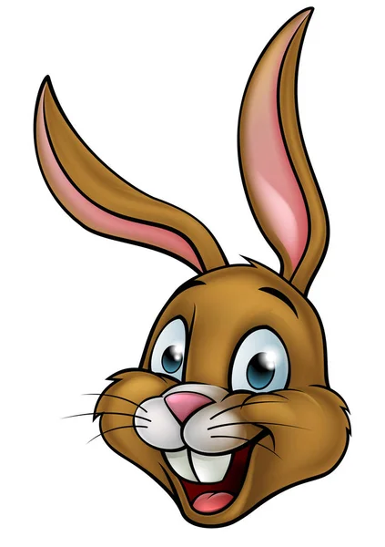 Dessin animé lapin visage de lapin — Image vectorielle