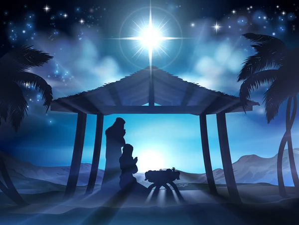 Scène de Noël — Image vectorielle