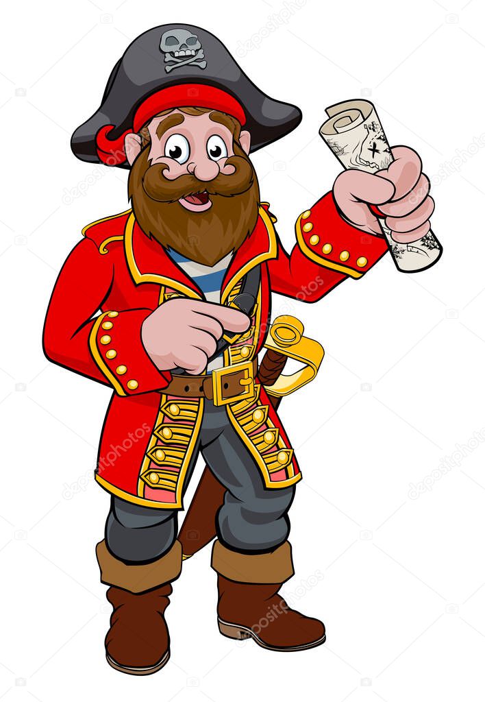 Cartoon Pirate Mascot