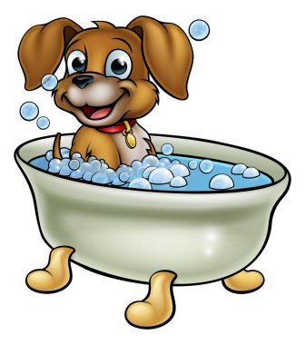 Banyo Çizgifilminde Köpek