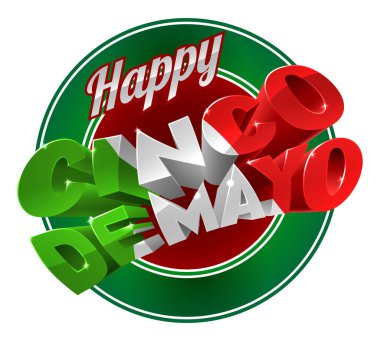 Mutlu Cinco De Mayo Etiketi İmzası
