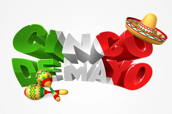 Felice Cinco De Mayo Design — Vettoriale Stock