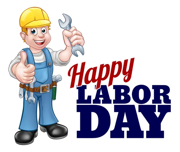 Happy Labor Day Lavoratore Design — Vettoriale Stock