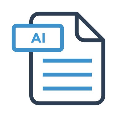 Dosya vektör renk satırı simgesi