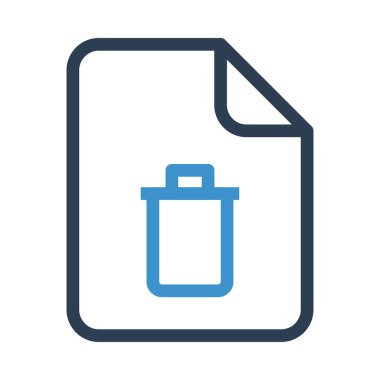 Dosya vektör renk satırı simgesi