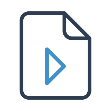 Dosya vektör renk satırı simgesi