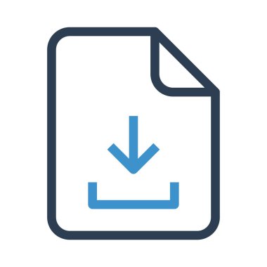 Dosya vektör renk satırı simgesi