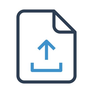 Dosya vektör renk satırı simgesi