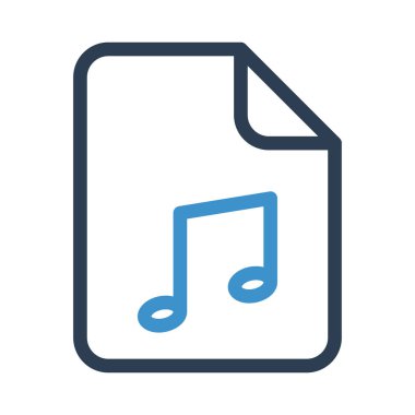 Dosya vektör renk satırı simgesi