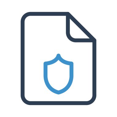 Dosya vektör renk satırı simgesi