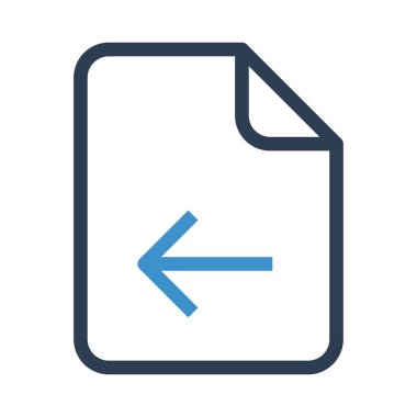 Dosya vektör renk satırı simgesi