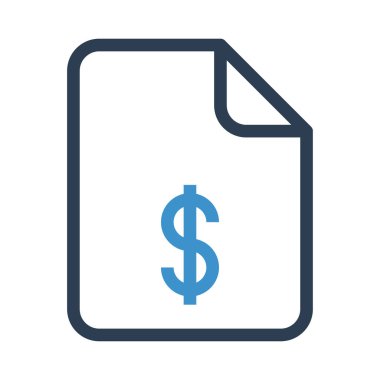 Dosya vektör renk satırı simgesi