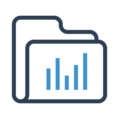 Veri depolama renk satırı simgesi