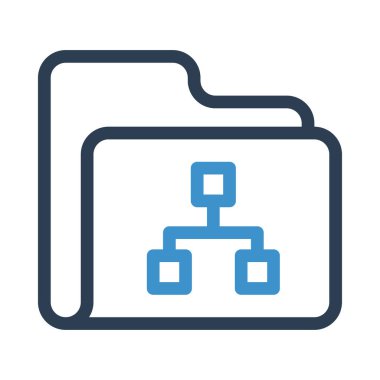 Veri depolama renk satırı simgesi