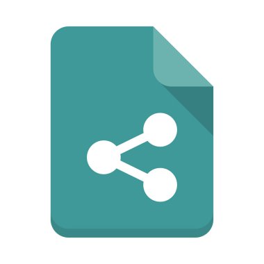  dosya vektör düz simgesi