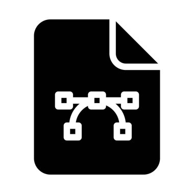  dosyasının glifleri vektör simgesi