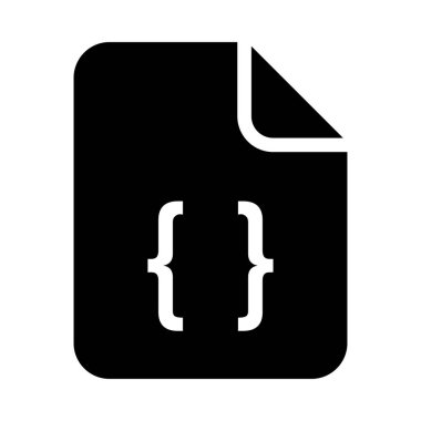  dosyasının glifleri vektör simgesi