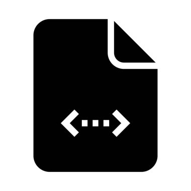  dosyasının glifleri vektör simgesi