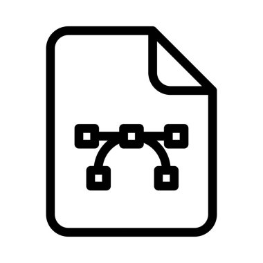  dosya vektör çizgisi simgesi