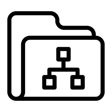 veri depolama vektör çizgisi simgesi