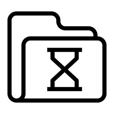 veri depolama vektör çizgisi simgesi