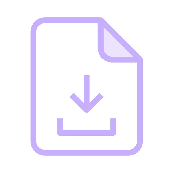Farbsymbol Für Dateivektoren — Stockvektor