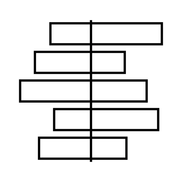 Icônes Vectorielles Ligne Graphique — Image vectorielle
