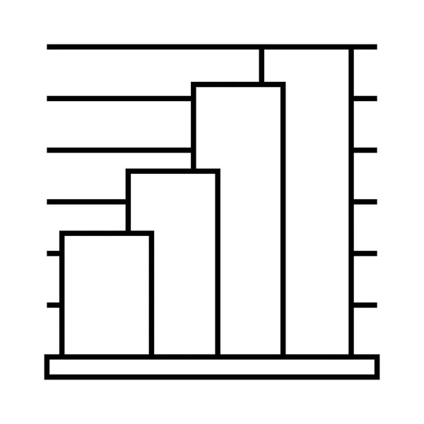 Icônes Vectorielles Ligne Graphique — Image vectorielle