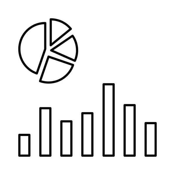 Diagram Linje Vektor Ikoner — Stock vektor