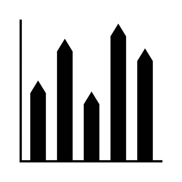 Chart Glyphs Vector Icon — Stock Vector