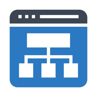 Web sayfası Glifler çift renk