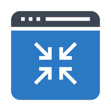 Web sayfası küçük ekran Glifler çift renk