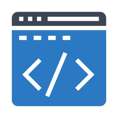 Web sayfası Glifler çift renk kodlama