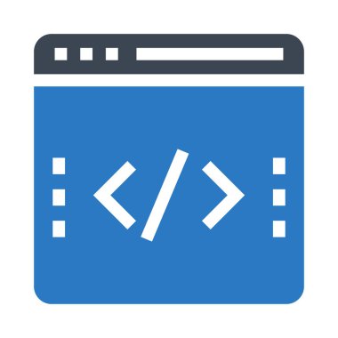 Web sayfası Glifler çift renk kodlama