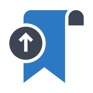 yer imi upload çift renk Glifler simgesi