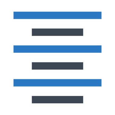 hizalama çift renk Glifler simgesi